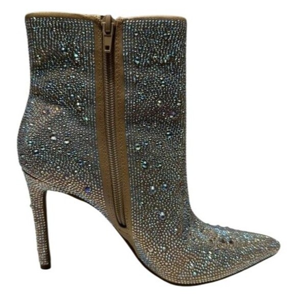 I.N.C. International Concepts Womens Reisa Zip-up Dress Booties, Silver, 10M - Picture 4 of 4